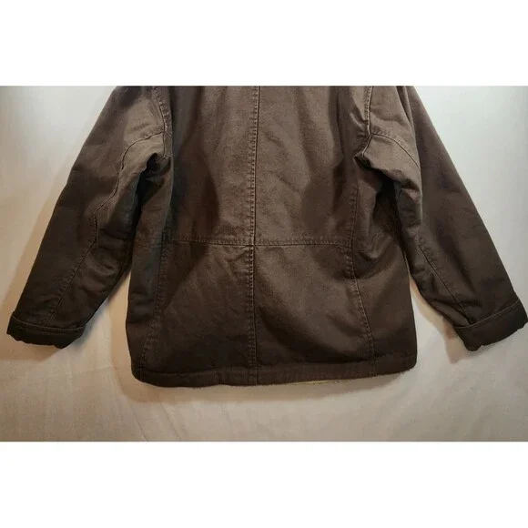 Dri-Duck Coat for Her Jacket Womens Size XXL Brown Hooded Sherpa Lined - Picture 9 of 16